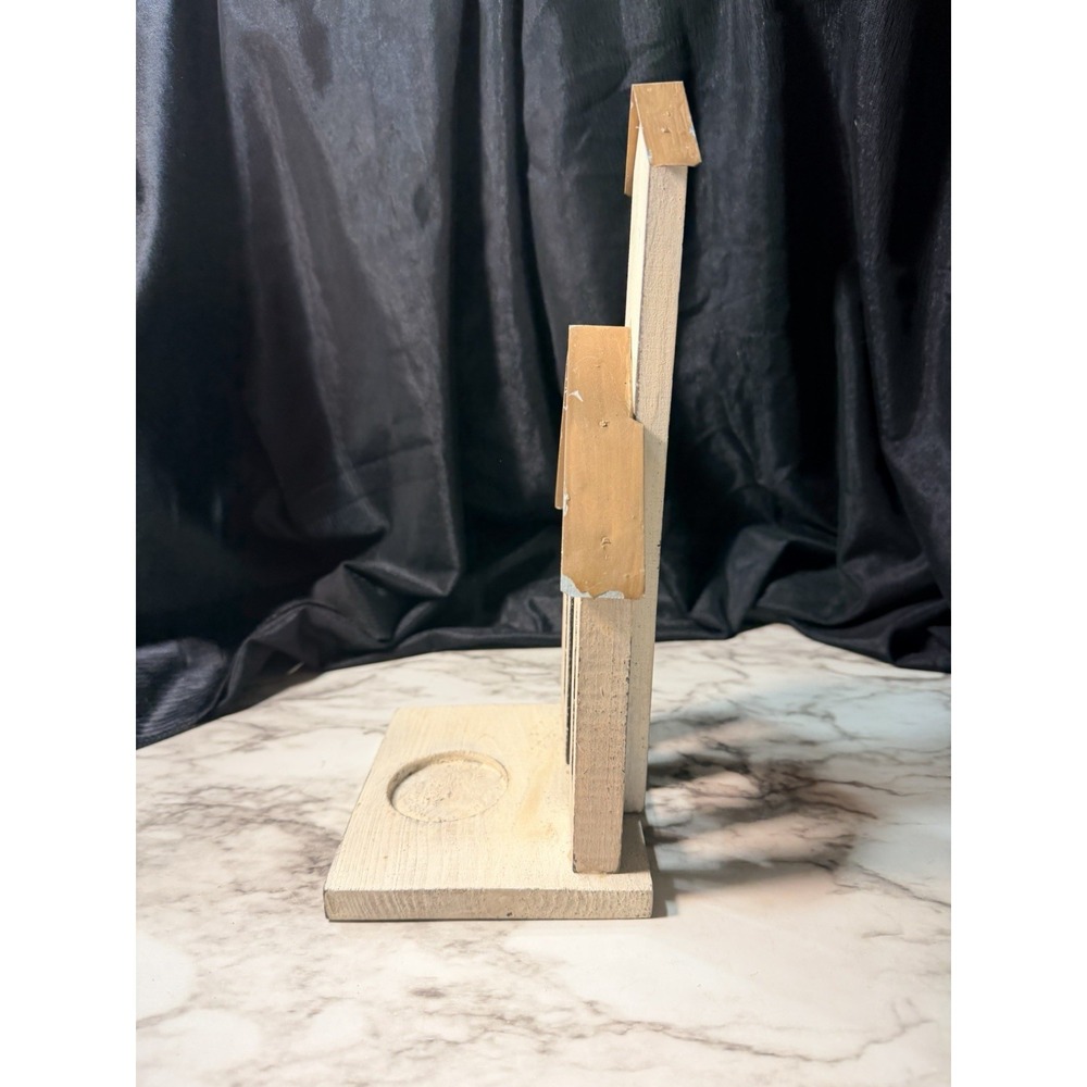 CHURCH CANDLE HOLDER 10.25 x 4.5 CANDLE MAKES WINDOWS HAVE LIGHT (2800) - Picture 6 of 6